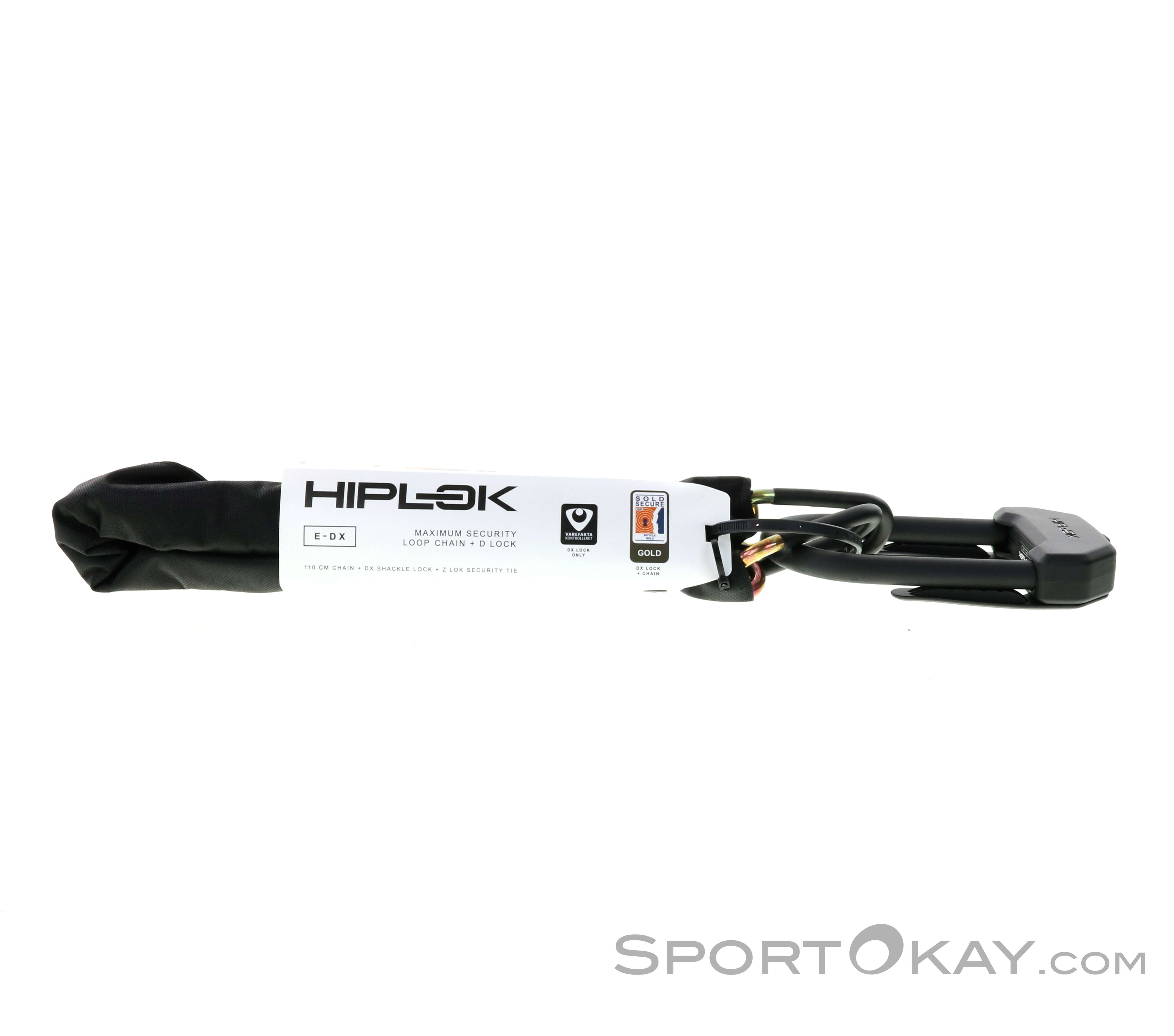 Hiplok E-DX Fahrradschloss-Schwarz-One Size