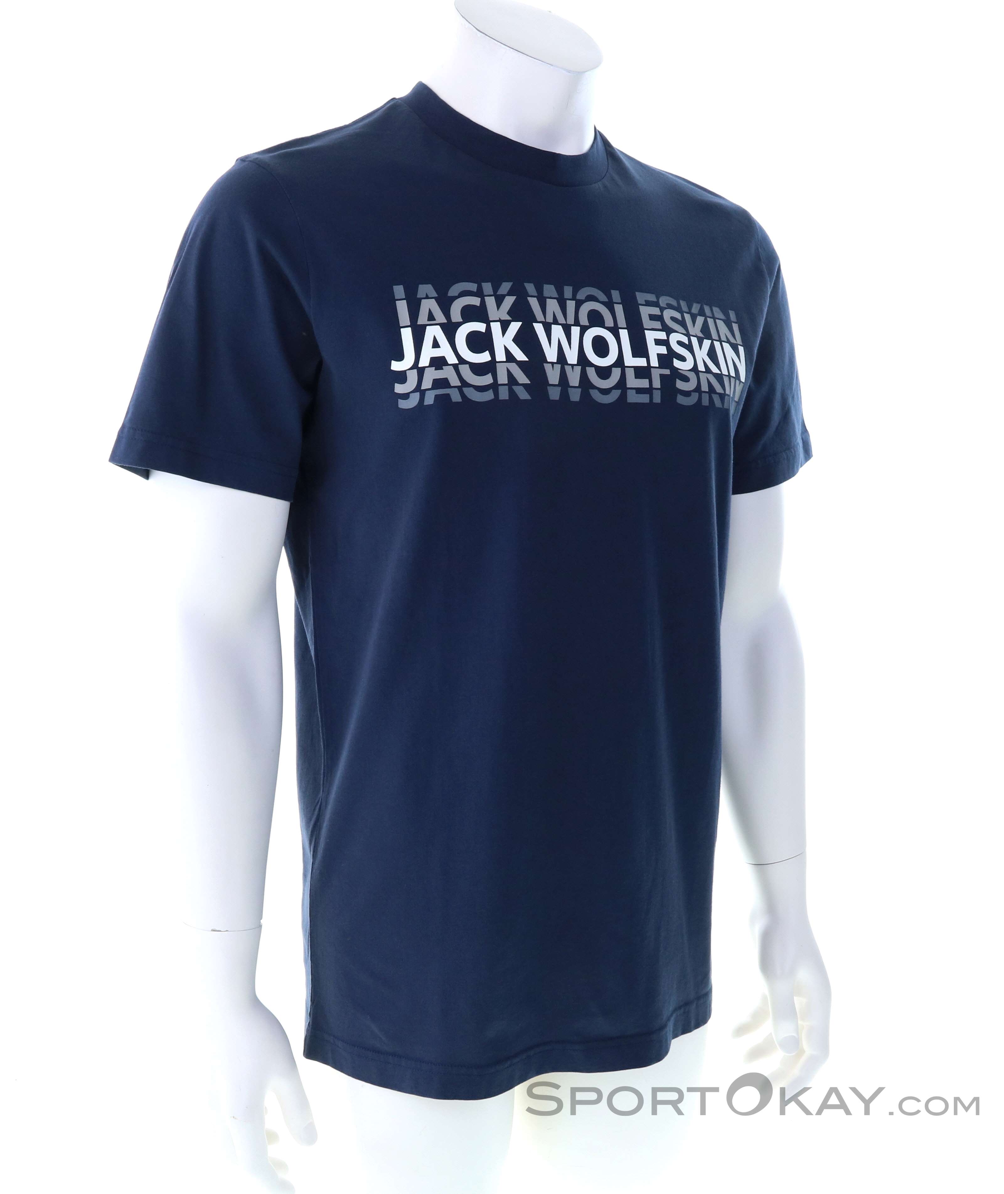 Jack Wolfskin Strobe Herren T-Shirt-Dunkel-Blau-S