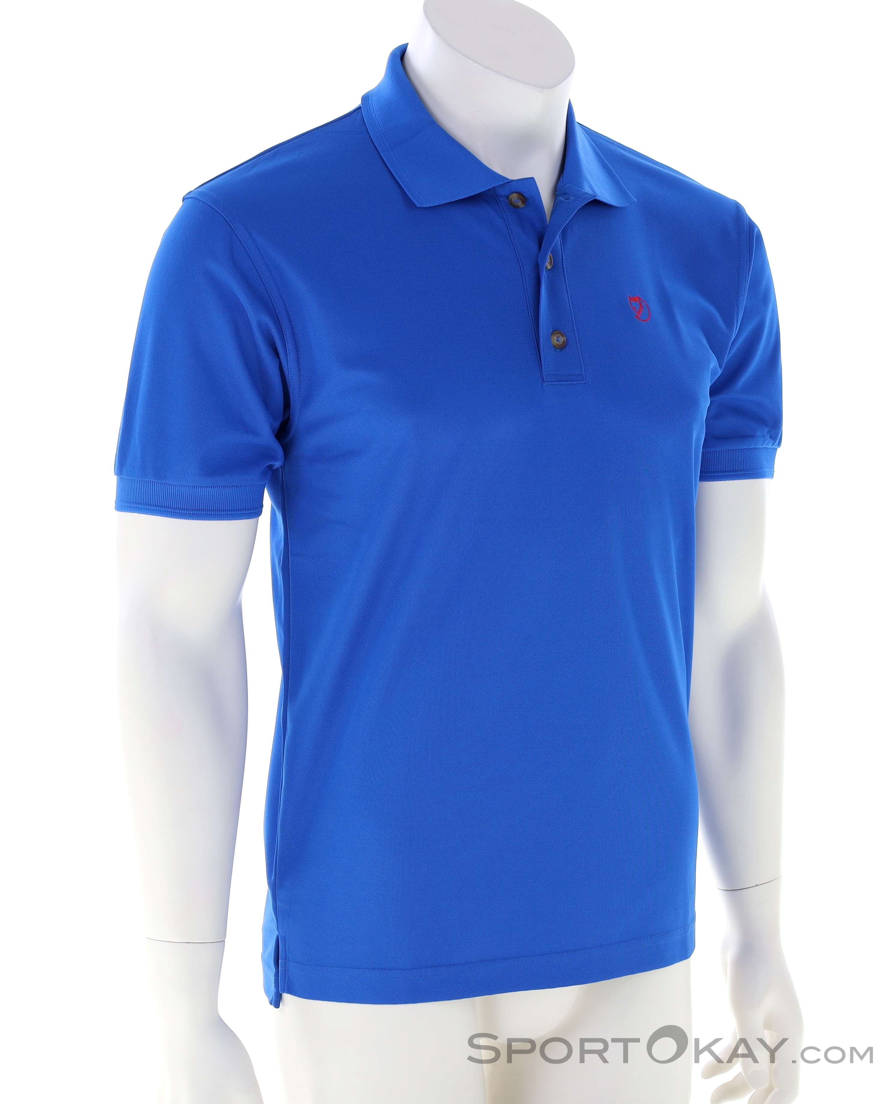 Fjällräven Crowley Pique Herren T-Shirt-Blau-XL