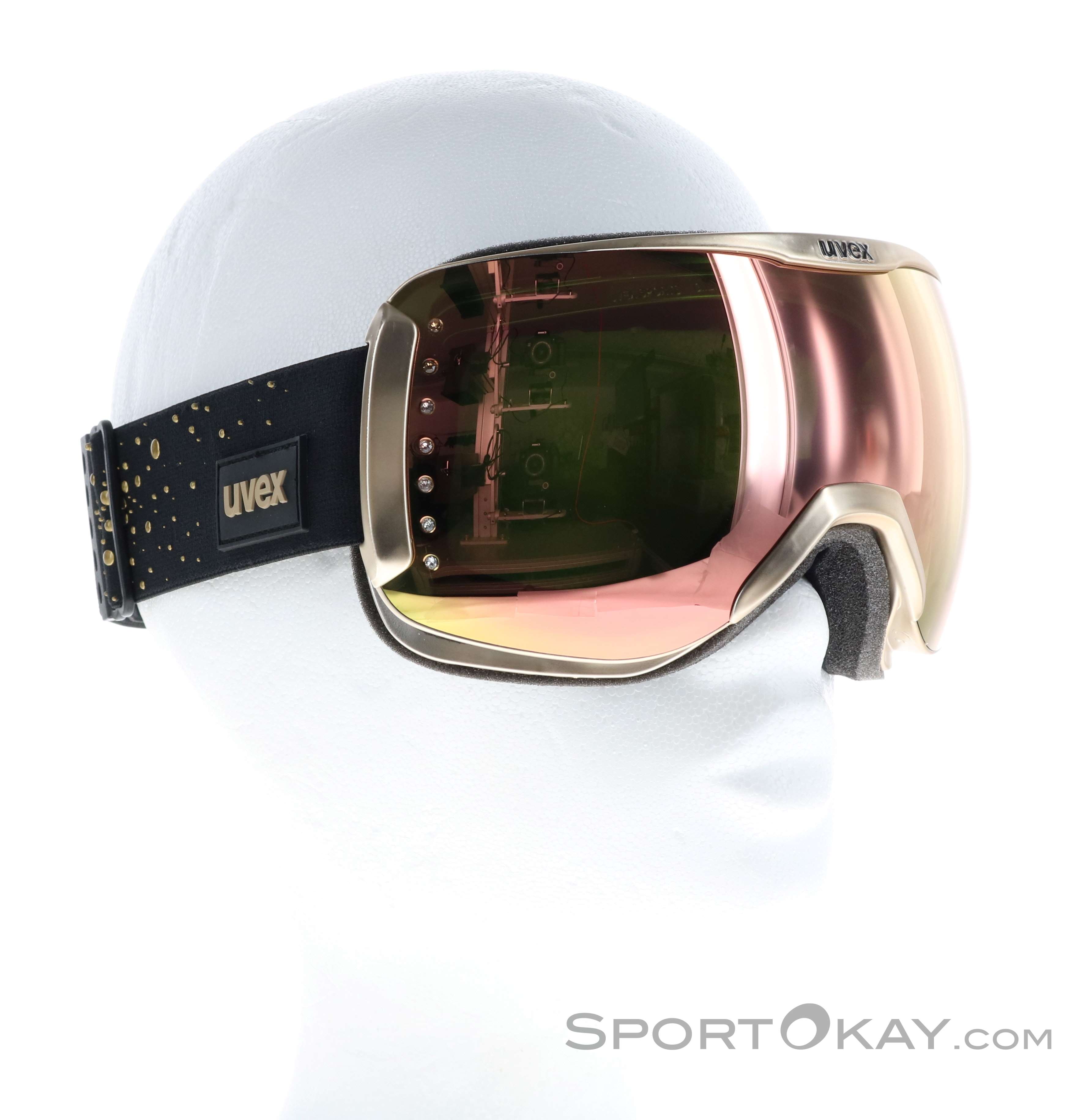 Uvex Downhill 2100 WE Glamour Skibrille-Gold-One Size