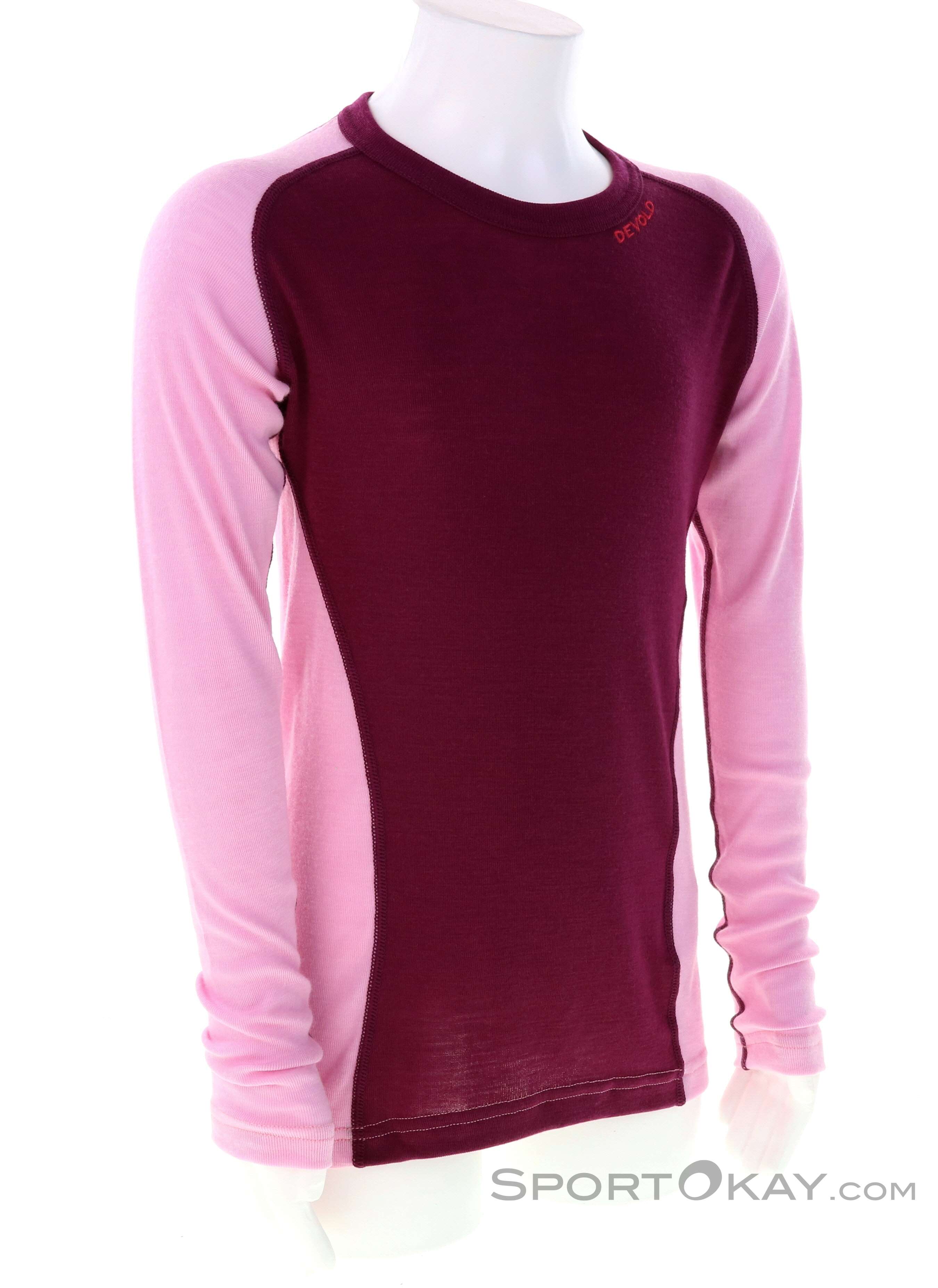 Devold Multisport Long Johns Kinder Funktionsbekleidung-Pink-Rosa-164